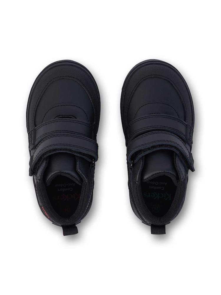 Kickers Black Tovni Scuff Hi Leather Trainers - Image 5 of 5