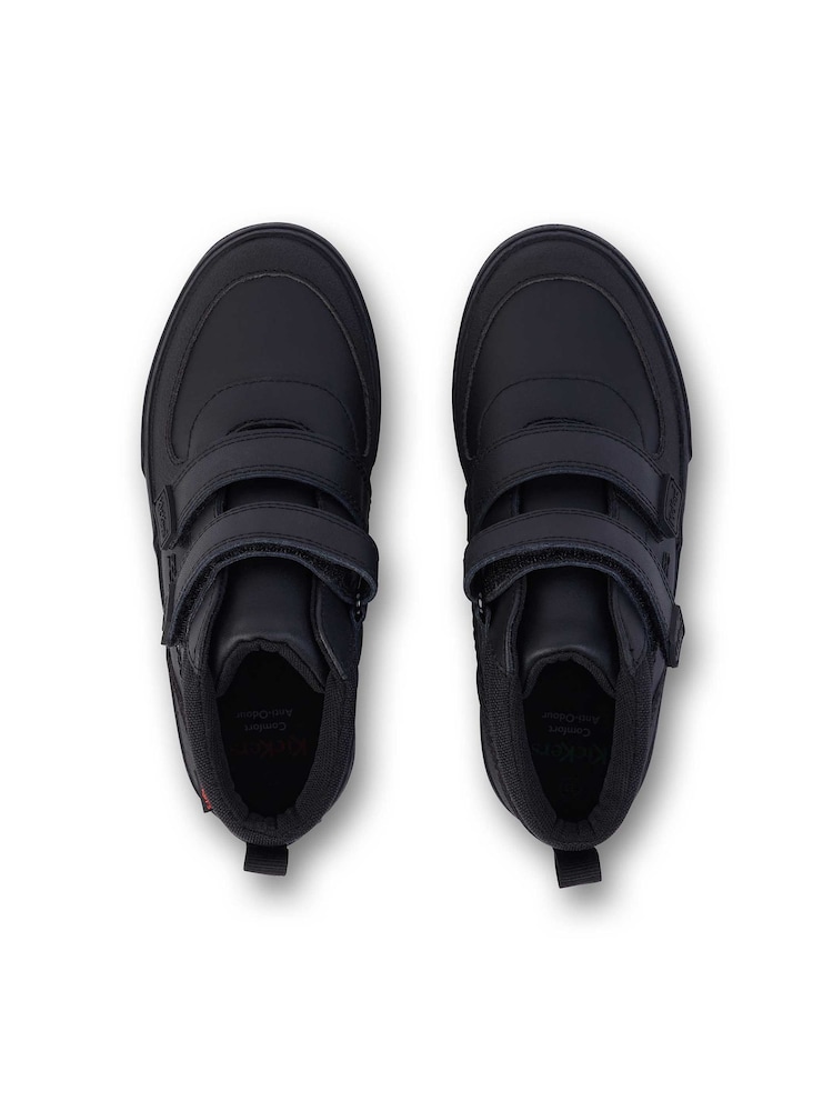 Kickers Black Tovni Scuff Hi Leather Trainers - Image 5 of 5