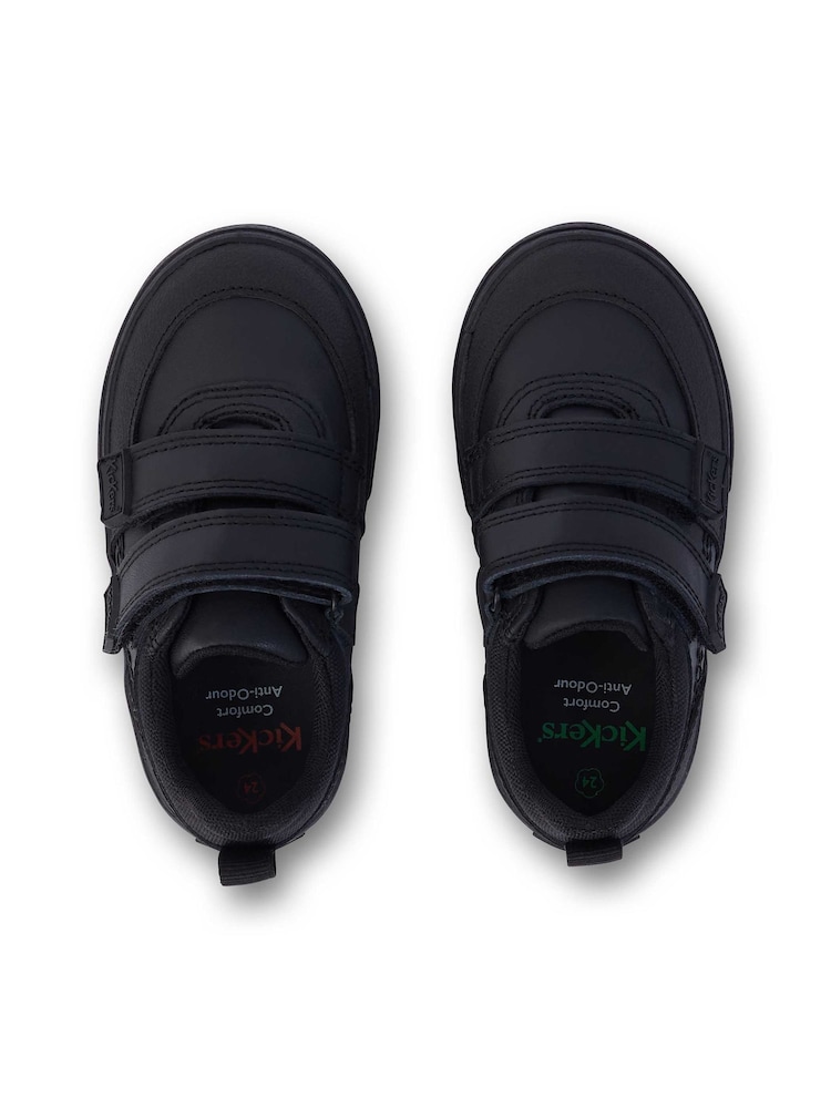Kickers Black Tovni Scuff Lo Leather Trainers - Image 5 of 5
