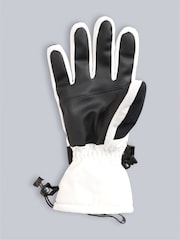 Animal White Womens Flow Snow Gloves - Image 3 of 6