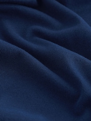 Navy Blue Stag Logo Regular Fit Cotton Rich Crew Jumper - Image 4 of 7
