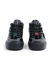 Kickers Black Tovni Stack Hi Flower Patent Trainers - Image 3 of 5