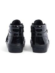 Kickers Black Tovni Stack Hi Flower Patent Trainers - Image 4 of 5