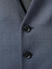 Reiss Airforce Blue Humble Slim Fit Single Breasted Wool Waistcoat - Image 6 of 6