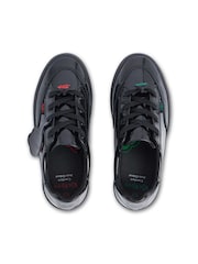 Kickers Black Tovni Stack Lo Flower Patent Trainers - Image 2 of 5