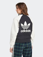 adidas Originals Black Adicolour Classics Trefoil Colleague Jacket - Image 2 of 6