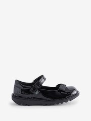 Kickers Black MJ Bow Patent Shoes - Image 1 of 6