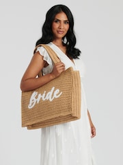 South Beach Natural Bride Tote Bag - Image 3 of 4