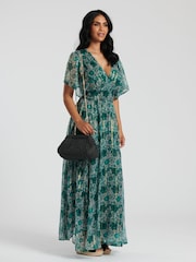 South Beach Black Dumpling Clutch Cross-Body Strap Bag - Image 1 of 3