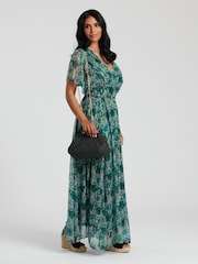 South Beach Black Dumpling Clutch Cross-Body Strap Bag - Image 3 of 3