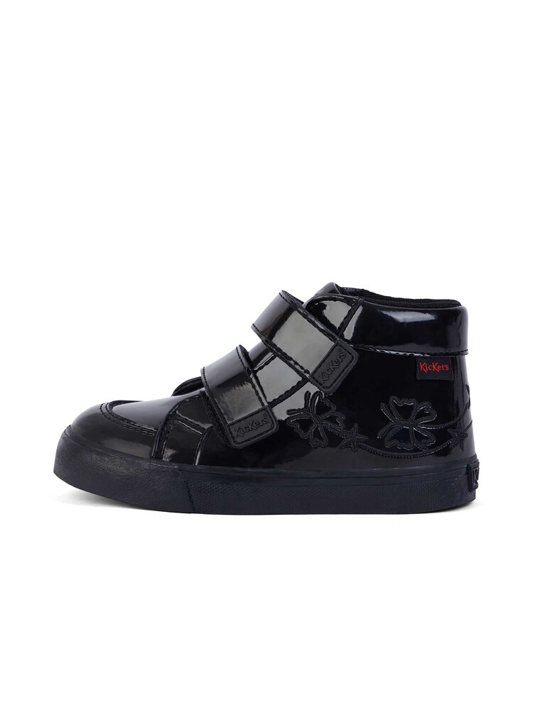 Kickers Black Tovni Hi Vel Stardust Patent Trainers - Image 2 of 5 Kickers Black Tovni Hi Vel Stardust Patent Trainers - Image 2 of 5