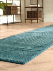 Teal Blue Fitz Stripe Runner - Image 2 of 5