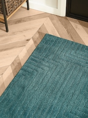 Teal Blue Fitz Stripe Runner - Image 3 of 5