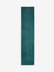 Teal Blue Fitz Stripe Runner - Image 5 of 5