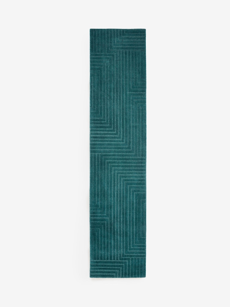 Teal Blue Fitz Stripe Runner - Image 5 of 5
