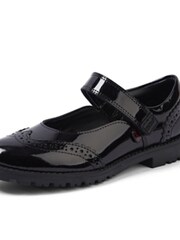 Kickers Black Lachly MJ Brogue Patent Shoes - Image 5 of 5