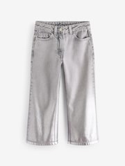 Grey Foil 100% Cotton Wide Leg Jeans (3-16yrs) - Image 5 of 7