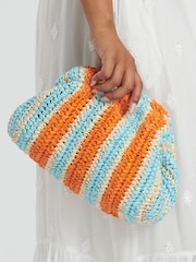 South Beach Natural Dumpling Clutch Cross-Body Strap Bag - Image 1 of 3