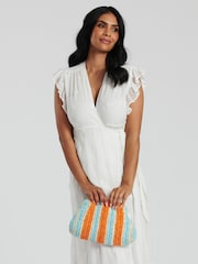 South Beach Natural Dumpling Clutch Cross-Body Strap Bag - Image 2 of 3