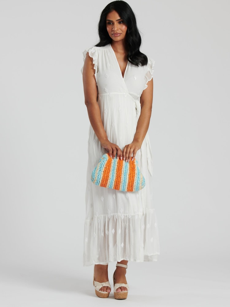 South Beach Natural Dumpling Clutch Cross-Body Strap Bag - Image 3 of 3