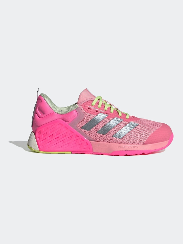 adidas Pink Dropset 3 Trainers - Image 1 of 13