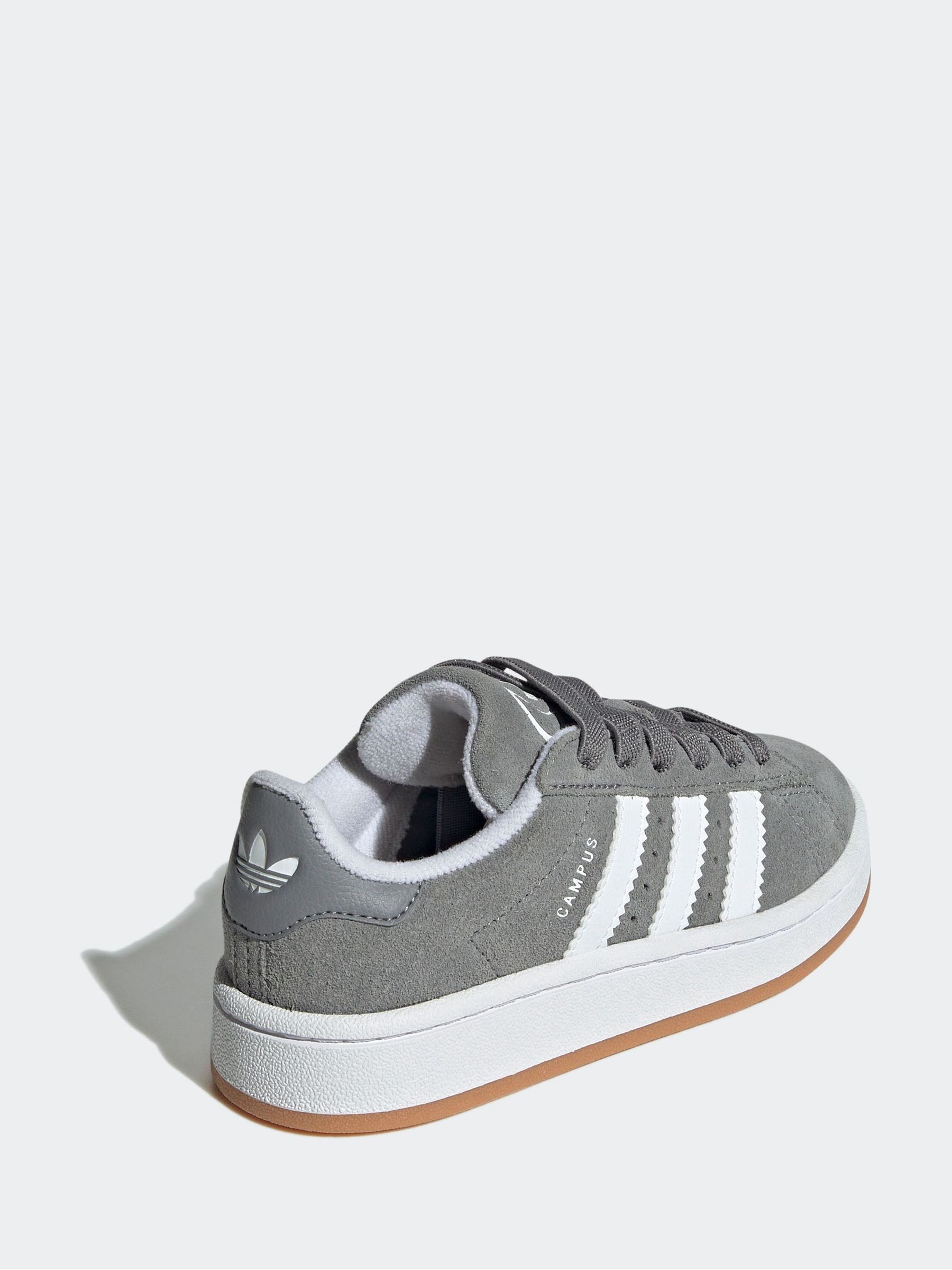 Buy adidas Originals Grey Light Campus 00s Elastic Lace Kids
