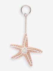 Neutral Star Fish Beaded Keyring - Image 1 of 1