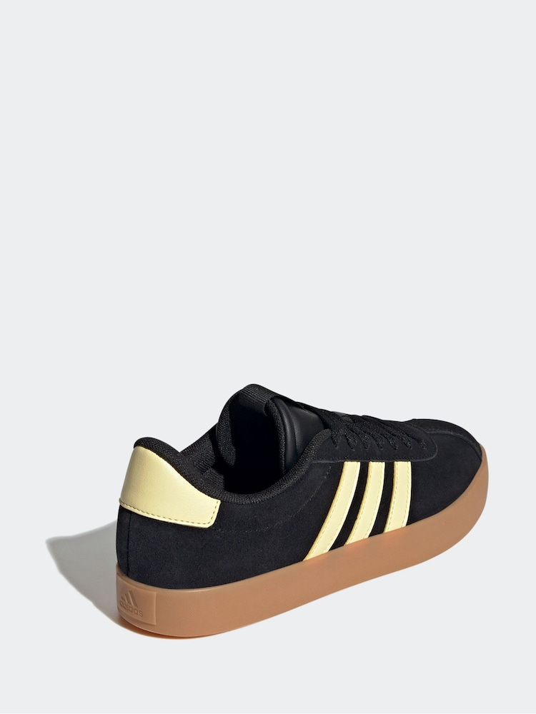 adidas Black/Yellow VL Court 3.0 Trainers - Image 5 of 8