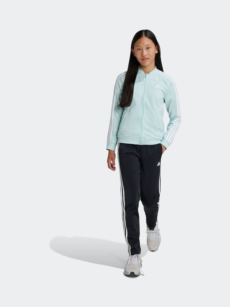 adidas Green Sportswear Essentials 3-Stripes Tracksuit - Image 1 of 7