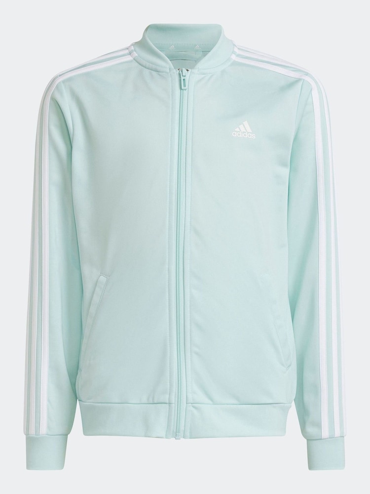 adidas Green Sportswear Essentials 3-Stripes Tracksuit - Image 7 of 7