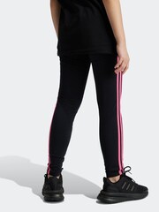 adidas Night Black Sportswear Essentials 3-Stripes Cotton Leggings - Image 2 of 5
