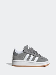 adidas Originals Grey Campus 00s Elastic Lace Trainers - Image 1 of 8