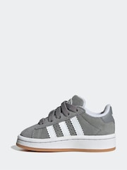 adidas Originals Grey Light Campus 00s Comfort Closure Elastic Lace Infant Trainers - Image 10 of 19