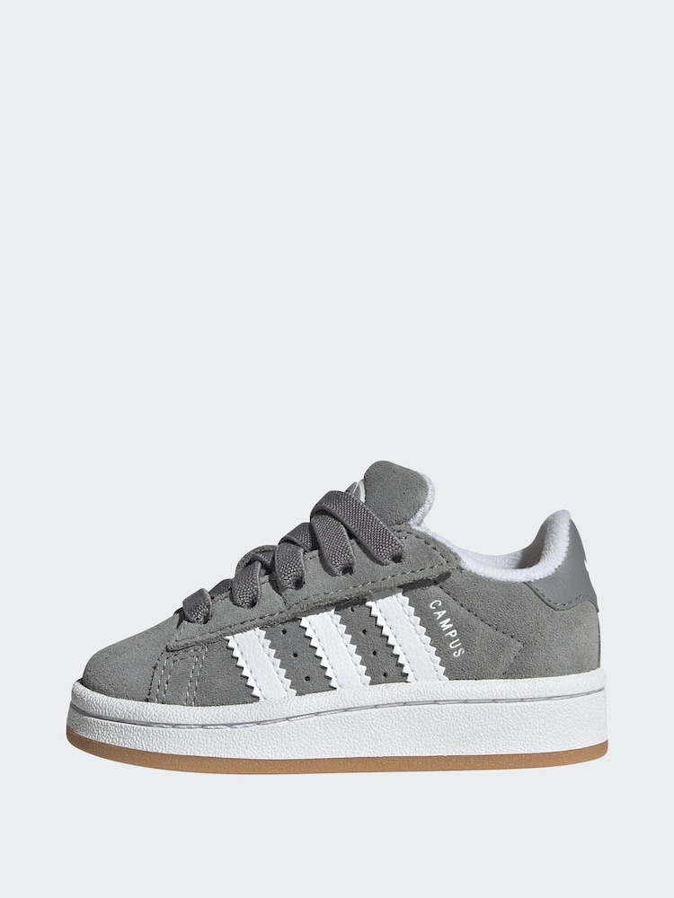 adidas Originals Grey Campus 00s Elastic Lace Trainers - Image 2 of 8