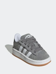 adidas Originals Grey Campus 00s Elastic Lace Trainers - Image 3 of 8
