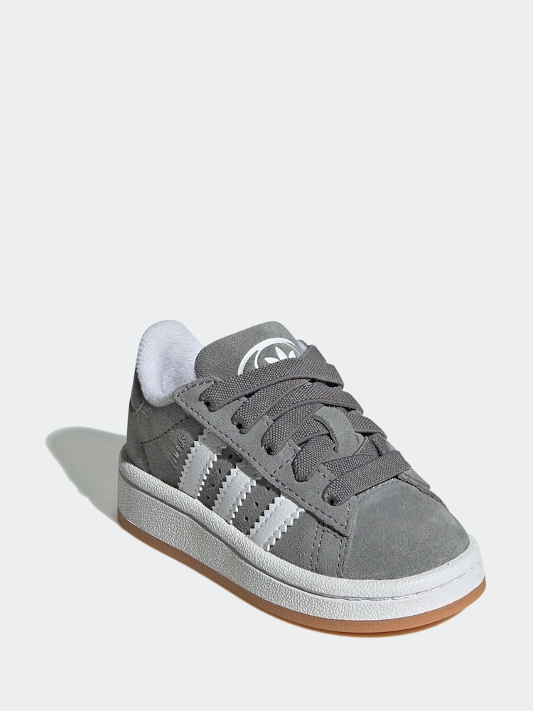 adidas Originals Grey Campus 00s Elastic Lace Trainers - Image 3 of 8