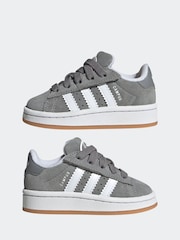 adidas Originals Grey Campus 00s Elastic Lace Trainers - Image 5 of 8