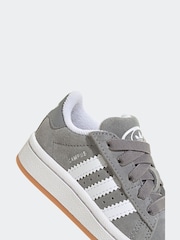 adidas Originals Grey Light Campus 00s Comfort Closure Elastic Lace Infant Trainers - Image 9 of 19