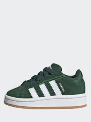 adidas Originals Green Campus 00s Elastic Lace Trainers - Image 2 of 11