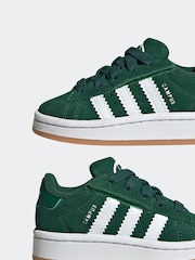 adidas Originals Green Campus 00s Elastic Lace Trainers - Image 5 of 11