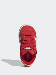 adidas Originals Red Campus 00s Elastic Lace Trainers - Image 6 of 9