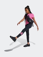 adidas NIght Black Sportswear Essentials Big Logo Cotton Leggings - Image 2 of 6
