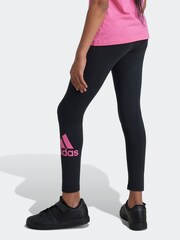 adidas NIght Black Sportswear Essentials Big Logo Cotton Leggings - Image 4 of 6
