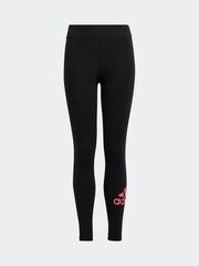 adidas NIght Black Sportswear Essentials Big Logo Cotton Leggings - Image 6 of 6
