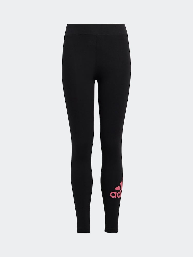 adidas NIght Black Sportswear Essentials Big Logo Cotton Leggings - Image 6 of 6
