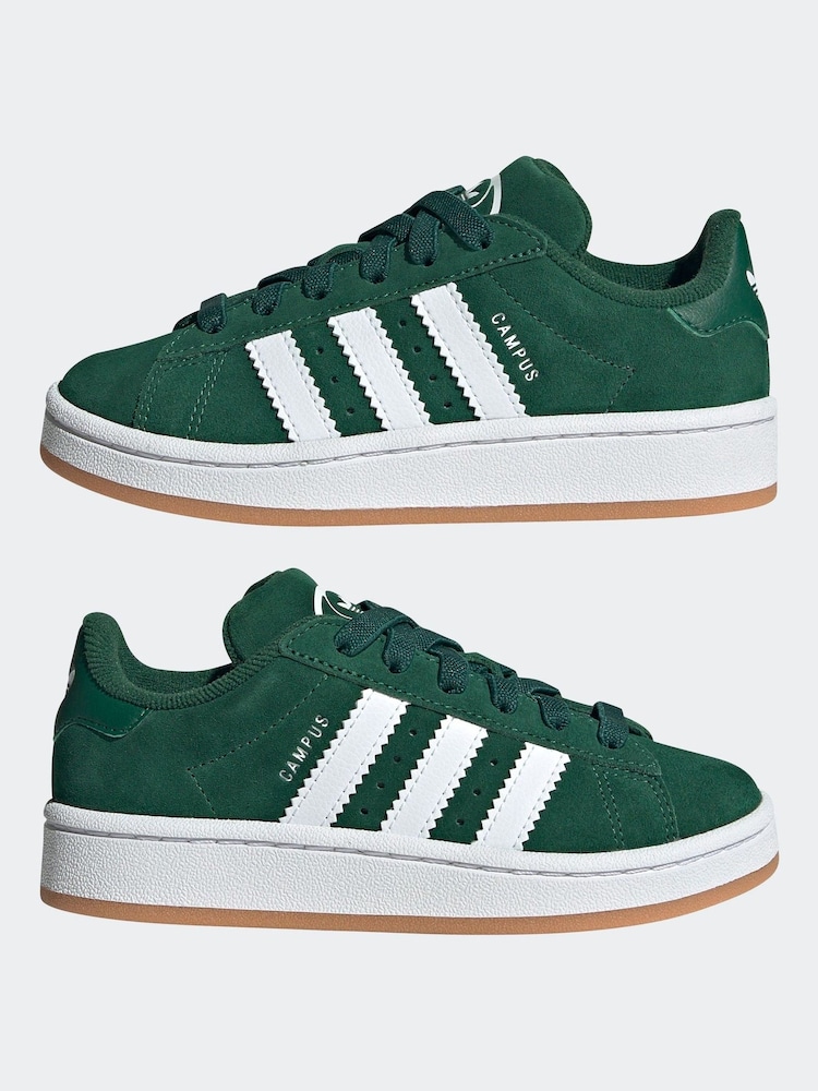 adidas Originals Dark Green Campus 00s Trainers - Image 5 of 9