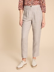 White Stuff Natural Rowena 100% Linen Trousers - Image 1 of 6