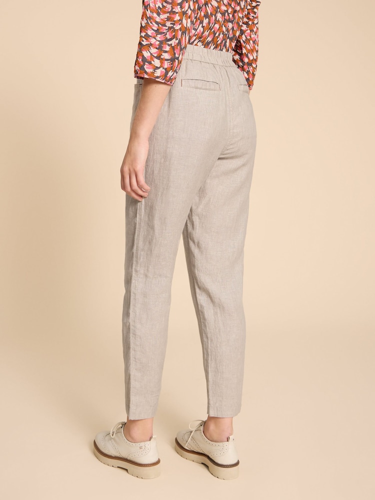 White Stuff Natural Rowena 100% Linen Trousers - Image 2 of 6