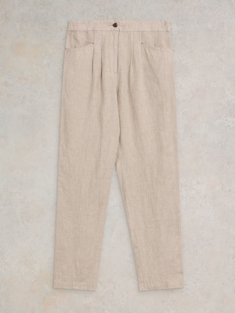 White Stuff Natural Rowena 100% Linen Trousers - Image 5 of 6