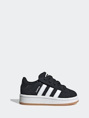 adidas Originals Black Campus 00s Elastic Lace Trainers - Image 1 of 10
